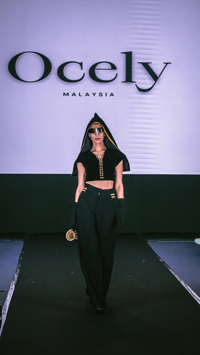 Basic Black & Gold Top (Top Only)