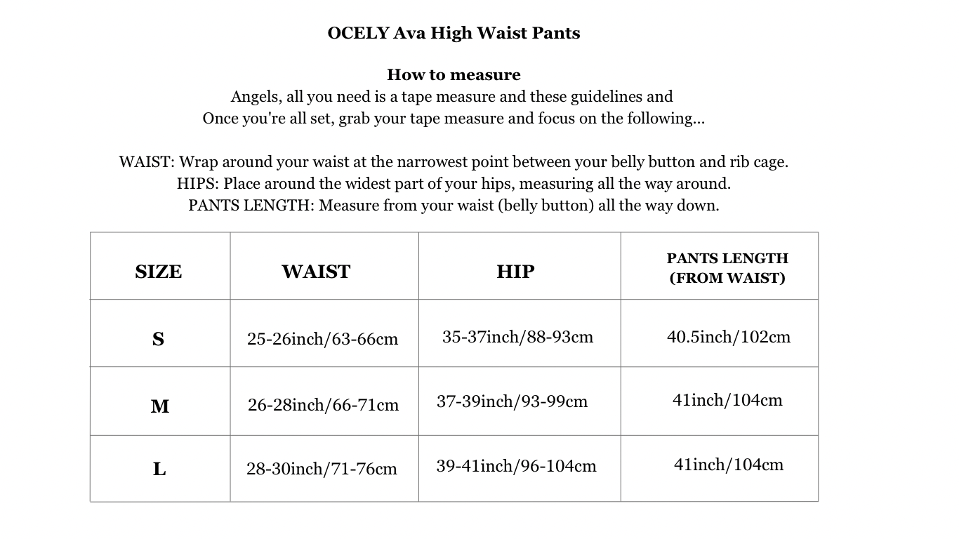 Ava high waist pants